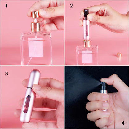 8/5Ml Perfume Atomizer Portable Liquid Container for Cosmetics Traveling Mini Empty Refillable Bottle