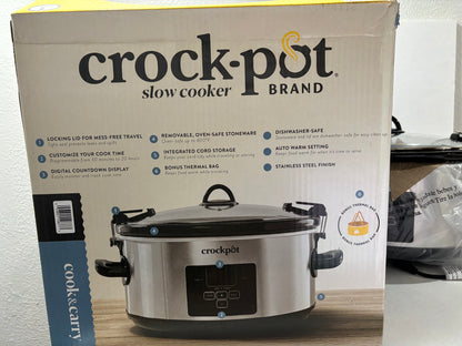 crock pot slow cooker 7 qt