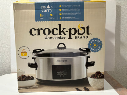 crock pot slow cooker 7 qt