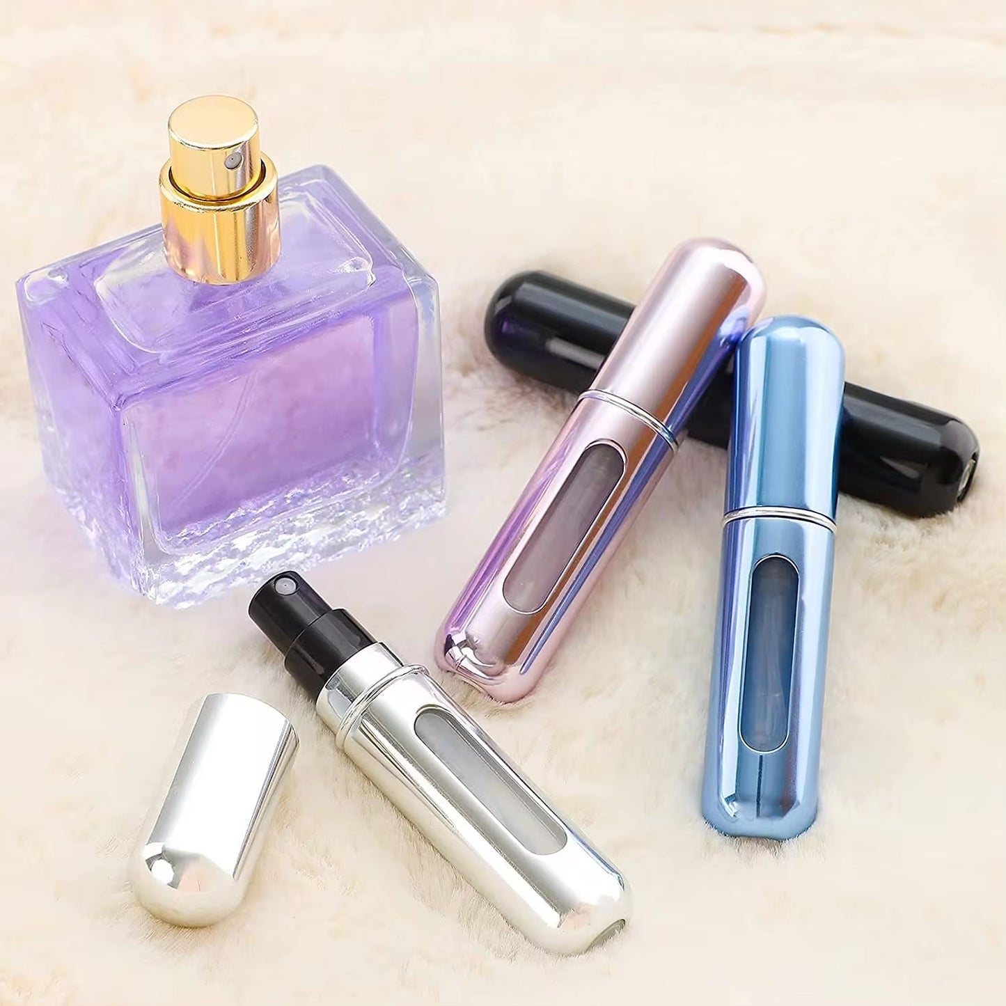 8/5Ml Perfume Atomizer Portable Liquid Container for Cosmetics Traveling Mini Empty Refillable Bottle